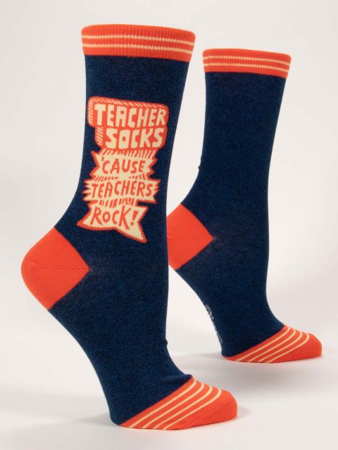 Blue Q Teachers Rock Socks